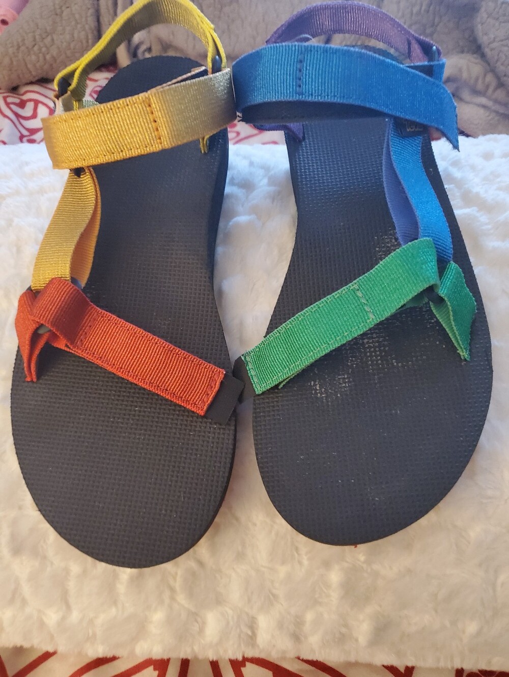 Kids Rainbow Strap Sandals - Multicolor